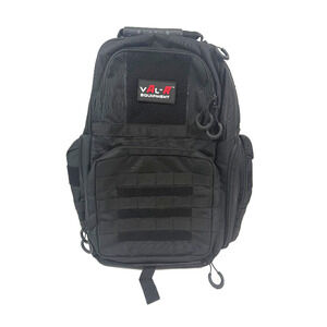Val-r equipment 3 pistol range backpack 20" x14"x 9" Black